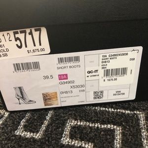 Chanel gold booties - Never used authentic